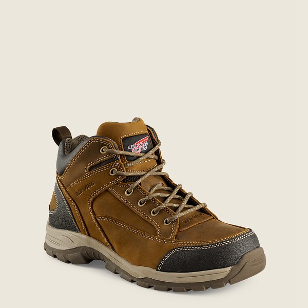 Red Wing Mens Truhiker - 5-inch Safety Toe - Hiking Boots Brown - 5146ZYSDL